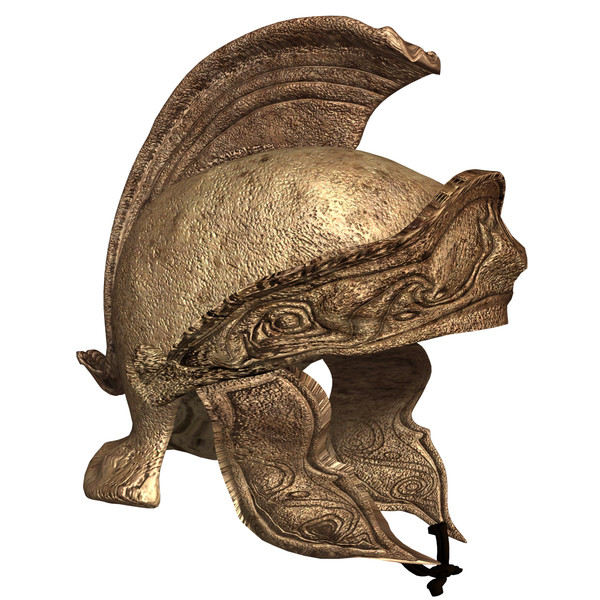 attic helmet libyan commander 3d max - Helmet of Libyan Commander (3rd-1st Century B.C.) by Poliovale